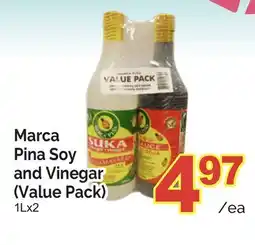 T&T Supermarket MARCA PINA SOY AND VINEGAR, 1Lx2 offer