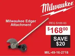 Atlas Tools & Machinery Milwaukee Edger Attachment offer