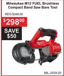 Atlas Tools & Machinery Milwaukee M12 FUEL Brushless Compact Band Saw offer