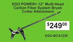 Atlas Tools & Machinery EGO POWER + 12 Multi-Head Carbon Fiber System Brush Cutter Attachment offer