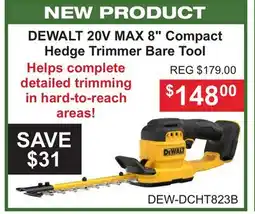 Atlas Tools & Machinery DEWALT 20V MAX 8 Compact Hedge Trimmer Bare Tool offer