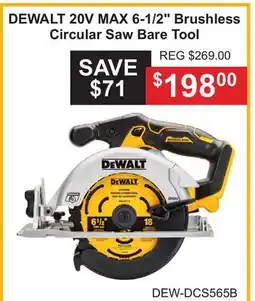 Atlas Tools & Machinery DEWALT 20V MAX 6-1/2 Brushless Circular Saw offer