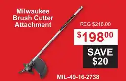 Atlas Tools & Machinery Milwaukee Brush Cutter Attachment offer