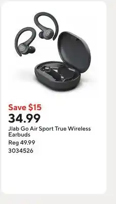 Staples Jlab Go Air Sport True Wireless Earbuds offer