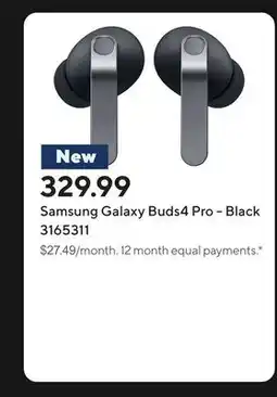 Staples Samsung Galaxy Buds4 Pro - Black offer