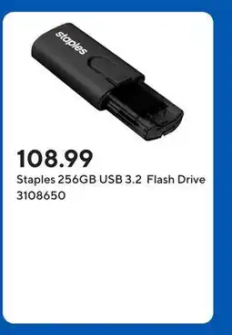 Staples Staples 256GB USB 3.2 Flash Drive offer