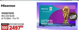 2001 Audio Video 100QD7QFM Mini-LED QLED AI TV 60Hz - Fire TV offer