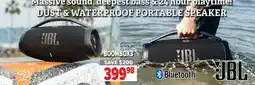 2001 Audio Video BOOMBOX3 JBL DUST & WATERPROOF PORTABLE SPEAKER offer