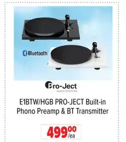 2001 Audio Video E1BTW/HGB PRO-JECT Built-in Phono Preamp & BT Transmitter offer