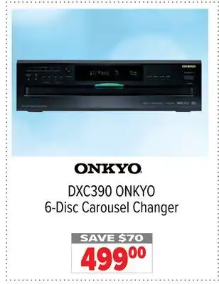 2001 Audio Video DXC390 ONKYO 6-Disc Carousel Changer offer