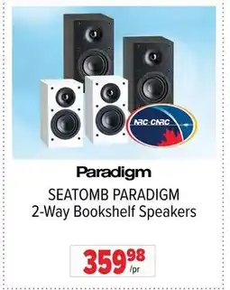2001 Audio Video SEATOMB PARADIGM 2-Way Bookshelf Speakers offer