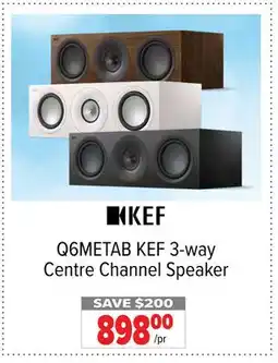 2001 Audio Video Q6METAB KEF 3-way Centre Channel Speaker offer