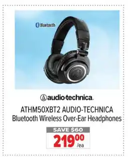 2001 Audio Video ATHM50XBT2 - AUDIO-TECHNICA Bluetooth Wireless Over-Ear Headphones offer