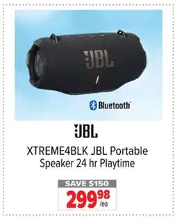 2001 Audio Video XTREME4BLK JBL Portable Speaker 24 hr Playtime offer