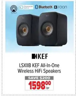 2001 Audio Video LSXIIB KEF All-In-One Wireless HiFi Speakers offer