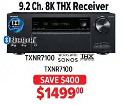 2001 Audio Video TXNR7100 9.2 Ch. 8K THX Receiver ONKYO IMAX DTSIX DOLBY offer