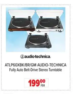 2001 Audio Video ATLP60XBK - AUDIO-TECHNICA Fully Auto Belt-Drive Stereo Turntable offer