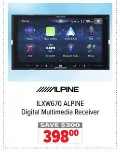 2001 Audio Video ILXW670 ALPINE Digital Multimedia Receiver offer