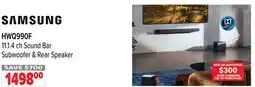 2001 Audio Video HWQ990F 11.1. 4 ch Sound Bar Subwoofer & Rear Speaker offer
