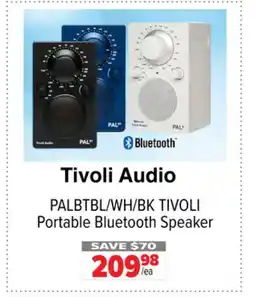 2001 Audio Video PALBTBL/WH/BK TIVOLI Portable Bluetooth Speaker offer
