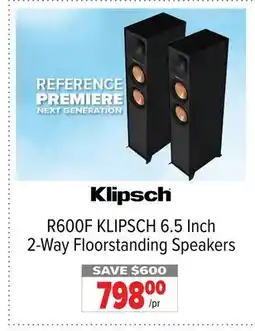 2001 Audio Video R600F - KLIPSCH 6.5 Inch 2-Way Floorstanding Speakers offer