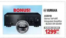 2001 Audio Video YAMAHA AS801B Stereo ToP-ART Integrated Amplifier - BLACK OR SILVER offer