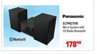 2001 Audio Video SCPM270K Micro System with CD Radio Bluetooth offer