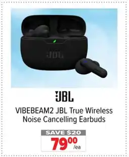 2001 Audio Video VIBEBEAM2 JBL True Wireless Noise Cancelling Earbuds offer