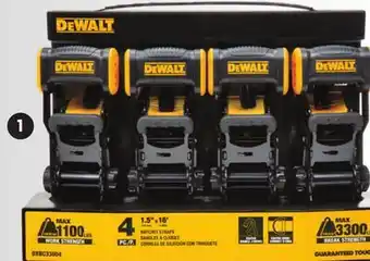 Canadian Tire DEWALT 3300-LB TIE-DOWNS, 4-PK offer