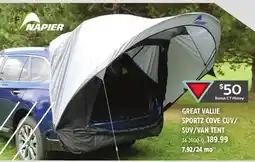 Canadian Tire Napier SPORTZ COVE CUV/ SUV/VAN TENT offer
