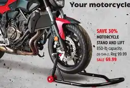 Canadian Tire MOTORCYCLE STAND AND LIFT offer