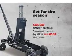 Canadian Tire BIGWHEEL JACK offer