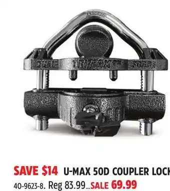 Canadian Tire U-MAX 50D COUPLER LOCK offer