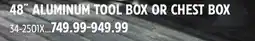 Canadian Tire UWS 48˝ ALUMINUM TOOL BOX OR CHEST BOX offer