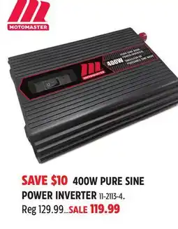 Canadian Tire 400W PURE SINE POWER INVERTER offer