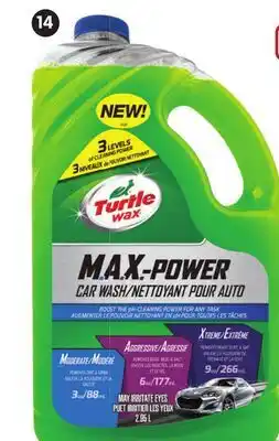 Canadian Tire TURTLE WAX MAX POWER CAR WASH offer