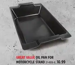 Canadian Tire OIL PAN FOR MOTORCYCLE STAND offer