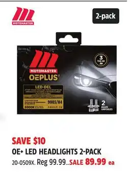 Canadian Tire Moto Master OE+ LED HEADLIGHTS 2-PACK offer