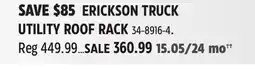 Canadian Tire ERICKSON TRUCK UTILITY ROOF RACK offer