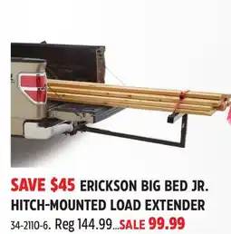 Canadian Tire ERICKSON BIG BED JR. HITCH-MOUNTED LOAD EXTENDER offer