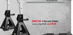 Canadian Tire MotoMaster 4-TON AXLE STANDS offer