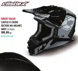 Canadian Tire CASTLE X CX200 SECTOR MX HELMET offer