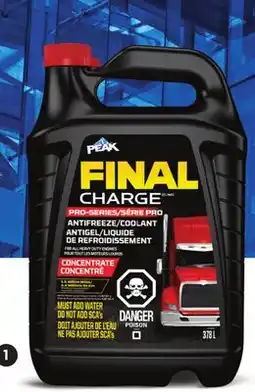 Canadian Tire PEAK HEAVY DUTY ANTIFREEZE/COOLANT, CONCENTRATED offer