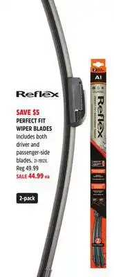 Canadian Tire Reflex PERFECT FIT WIPER BLADES offer