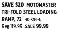 Canadian Tire MOTOMASTER TRI-FOLD STEEL LOADING RAMP, 72 offer