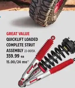 Canadian Tire RANCHO QUICKLIFT LOADED COMPLETE STRUT ASSEMBLY offer