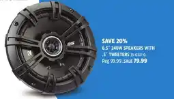 Canadian Tire 6.5˝ 240W SPEAKERS WITH .5˝ TWEETERS offer