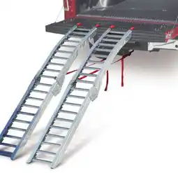 Canadian Tire MOTOMASTER STEEL RUNG FOLDING ARCHED LOADING RAMP PAIR, 84˝ offer