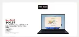 Staples Asus 18 FHD Laptop - AMD Ryzen 7 260/512GB SSD/16 GB RAM/Windows 11 Home offer