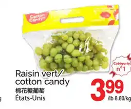 T&T Supermarket RAISIN VERT/ COTTON CANDY offer